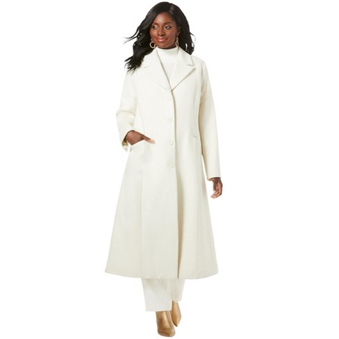 Ivory wool coat hotsell