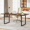 Tribesigns Extendable Computer Desk, 63-78.8 Executive Desk Rectangular Home Office Workstation for Study Work Gaming - 4 of 4
