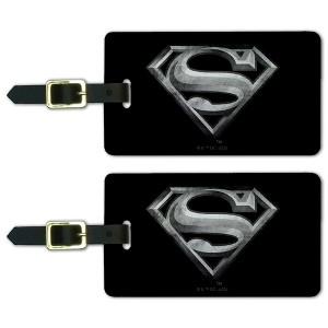 Superman Steel Logo Luggage ID Tags Set of 2 - 1 of 4