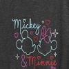 Women's - Disney - Mickey and Minnie Mouse Hearts Short Sleeve Graphic T-Shirt - 2 of 4