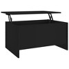vidaXL Coffee Table Black Engineered wood Coffee Table Rectangular - 2 of 4