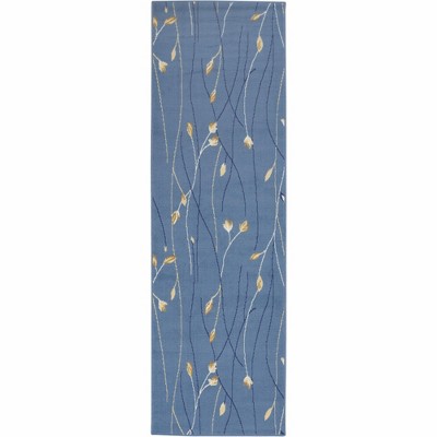 Nourison Grafix Flowing Vines and Blooms Indoor Area Rug