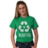 Funny Christmas Regifter Recycle Graphic T Shirt Men or Women Brisco Brands - 3 of 4