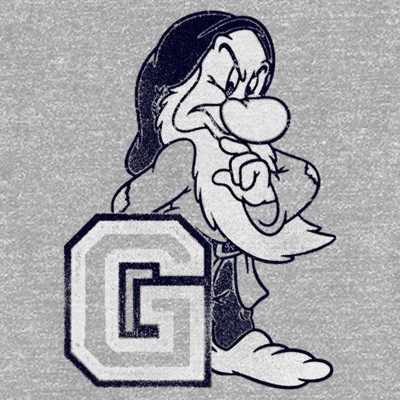 Gray Cotton Blend Grumpy Graphic T-Shirt for Toddlers