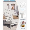 homfan Folding Adirondack Chair, HDPE Outdoor All-Weather Fire Pit Chairs, Outdoor Wooden Lounge Chair, Modern Lounger Adirondack Chairs - 3 of 4