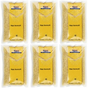 Plain Vermicelli (Wheat Noodles) -12.25oz (350g) Pack of 6 - Rani Brand Authentic Indian Products - 1 of 4