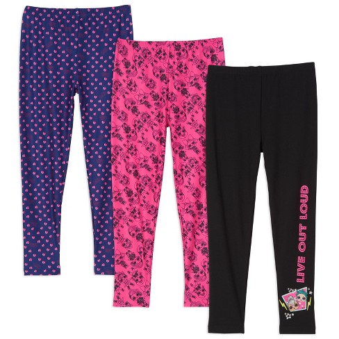 L.O.L. Surprise! Diva Kitty Queen Surfer Babe MC Swag Big Girls 3 Pack  Leggings Multicolored 10-12