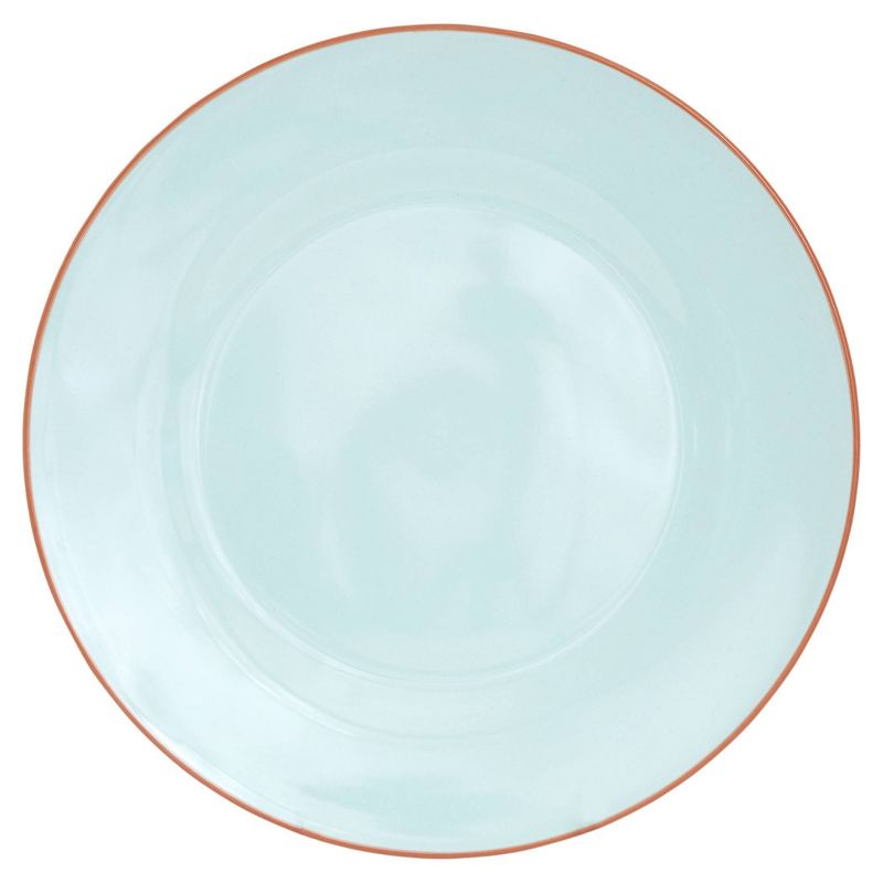 Baum Bros. 16pc Stoneware Miranda Dinnerware Set Turquoise, 2 of 7