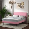 VECELO Platform Bed Frame with Upholstered Headboard, Strong Frame and Wooden Slats Support, Bed Frame - 4 of 4