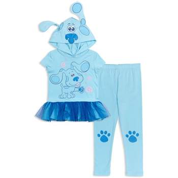 Blue's Clues & You! Girls Cosplay Costume T-Shirt Dress and Leggings Little Kid