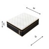 FURNIinspire Mattresses 10 Inch Full Size Plush Hybrid Mattress with Encased Coils Gel Memory Foam, Fiberglass-Free, Black, 74"*54"*10" - 2 of 4