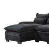 APRILSOUL 110*55" Modern 6-Seat U-Shaped Sectional Sofa , Waist Pillows, Chaise Lounge for Living Room/Apartment - 4 of 4
