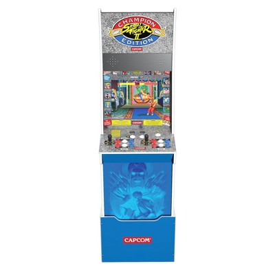 Arcade1Up Street Fighter II Champion Edition Home Arcade with Riser