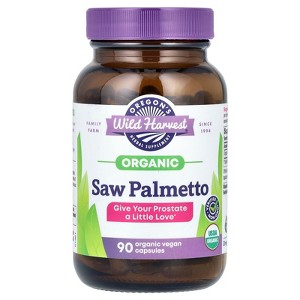 Oregon's Wild Harvest Organic Saw Palmetto, 1,170 mg, 90 Organic Vegan Capsules (585 mg per Capsule) - 1 of 2