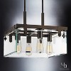 Urban Ambiance Luxury Modern Farmhouse Ceiling Fixture,  14"H x 16-3/4"W SQ,  Olde Bronze Finish, UHP2448 - 3 of 4