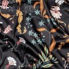 Sweet Jojo Designs Body Pillow Cover (Pillow Not Included) 54in.x20in. Boho Floral Wildflower Black Orange Blue Green - 4 of 4