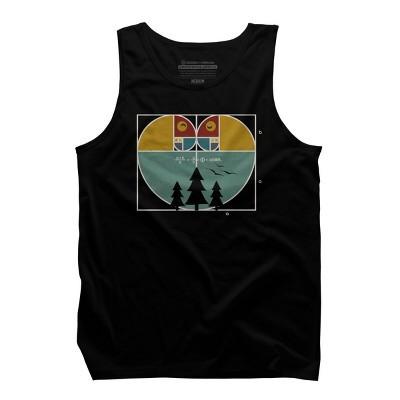 Men's Design By Humans Fibonacci's Nature Love By Maryedenoa Tank Top