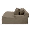 GDFStudio Kitto Corduroy and Compression Sponge 65"D Chaise Lounge - 4 of 4