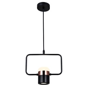 CWI Lighting Moxie LED Down Mini Pendant With Black Finish - 1 of 4