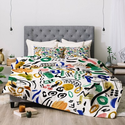 Marta Barragan Camarasa Brushstrokes Art Comforter Set - Deny Designs