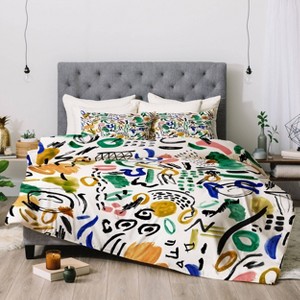 Marta Barragan Camarasa Brushstrokes Art Comforter Set - Deny Designs - 1 of 4