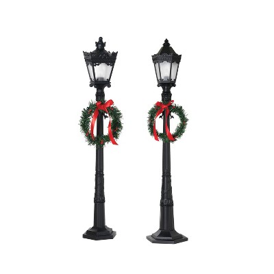 GIL 26-Inch Indoor Holiday Lamp Posts (Set of 2)