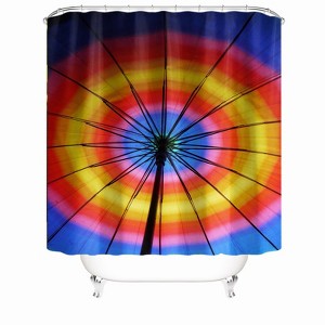 Rainbow Umbrella Shower Curtains for Bathroom Waterproof Fabric Bath Curtain Durable Soft Stylish Bathroom Decor 72x72 Inch - 1 of 1