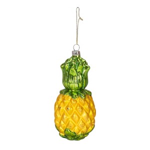 Beachcombers Blown Glass Pineapple Ornament - 1 of 1