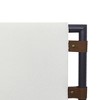 Nathan James Queen Aspen Boucle Upholstered Headboard Black Matte Metal Frame - 3 of 4