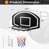 Large Wall Mounted Basketball Hoop W/28.5'' x 18'' Shatterproof Backboard Toy Gift - image 3 of 4