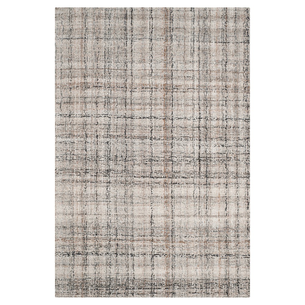 4'x6' Camel/Black Abstract Tufted Area Rug - Safavieh