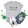Simply Sage Market Women's Have A Lucky Day Clover Short Sleeve Garment Dyed Tee - 3 of 3