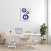 Stupell Industries Round Blue Evil Eye Pattern Canvas Art, 24" x 30" - 3 of 4
