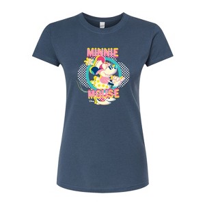 Women's - Disney - Minnie Circle Frame Fitted Graphic T-Shirt - 1 of 2