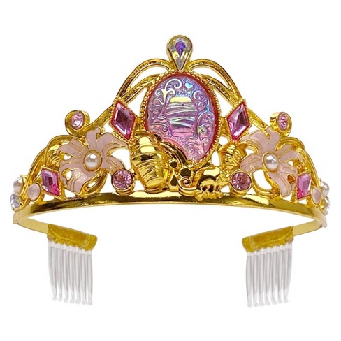 Princess Crown Rapunzel Tiara Gold Crown Tiara for Girls Women Rapunzel Costume