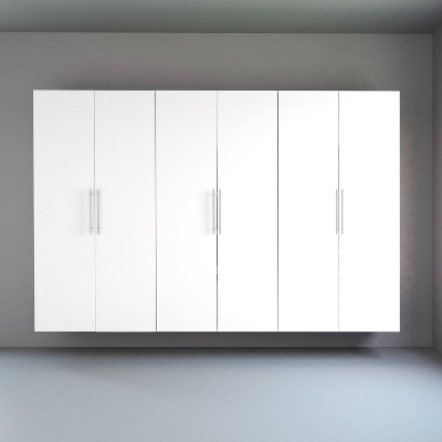 108" Hangups with 3 Storage Cabinet Set White - Prepac