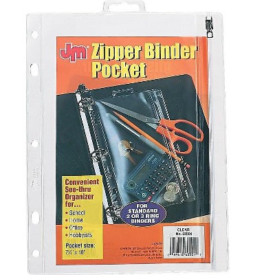 JM Vinyl Binder Pocket 5 Hole Punched Clear (68504) 497900