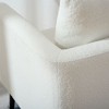 NicBex Accent Chair Upholstered Comfortable Reading Chair with Wood Legs Lounge Chair Reading Chair Comfy Chair for Living Room, White - 2 of 4