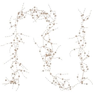 Northlight Metallic Rose Gold Beaded Christmas Garland - Unlit - 5' - 1 of 4