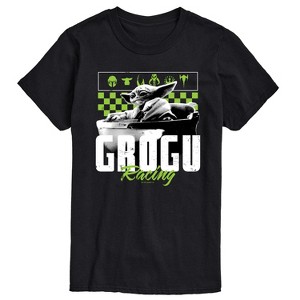 Men's - Star Wars - The Mandalorian Grogu Racing Jersey Short Sleeve Graphic T-Shirt - 1 of 4