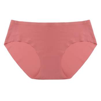 Agnes Orinda Women's Plus Size Panty High Rise Seamless Brief Laser Cut Underwear