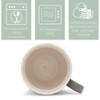 Best Teachers Are Hard To Find, Difficult To Part With, & Impossible To Forget Two Toned Matte Grey  White 12 ounce Ceramic Stoneware Coffee Cup Mug - 3 of 4