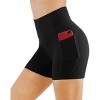 Sportneer Black X-Large Women's High Waist Workout Shorts Breathable Dolphin Split Elastic Lounge Yoga Shorts - 4 of 4