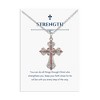 Anna-Kaci Rhinestone Celtic Cross Pendant Necklace with Gift Card & Envelope Jewelry Gifts - 2 of 4