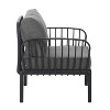 PAGED Patio Dining Chairs Modern Outdoor Chair with Waterproof Thick Cushion for Patio, Porch, Yard - 3 of 4
