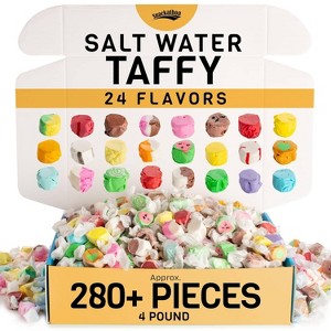 Snackathon Salt Water Taffy Assorted Mix, 24 Flavors, 4 Pound - 1 of 4