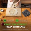 NutriChef Baking Stone for Pizza - 12.8” x 12.8” Durable and Safe Cooking Stone for BBQ Grill and Oven, Thermal Shock Resistant Grilling Stone - 4 of 4
