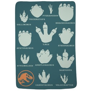 Jurassic World Kids' Blanket Green - 1 of 4