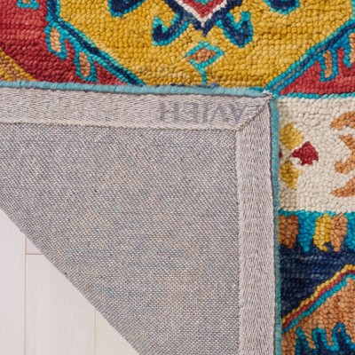 Ivory Tufted Handmade Wool Decorative Area Rug - 27"x8"