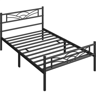 Yaheetech Metal Platform Bed Frame with Cloud-inspired Design Headboard
